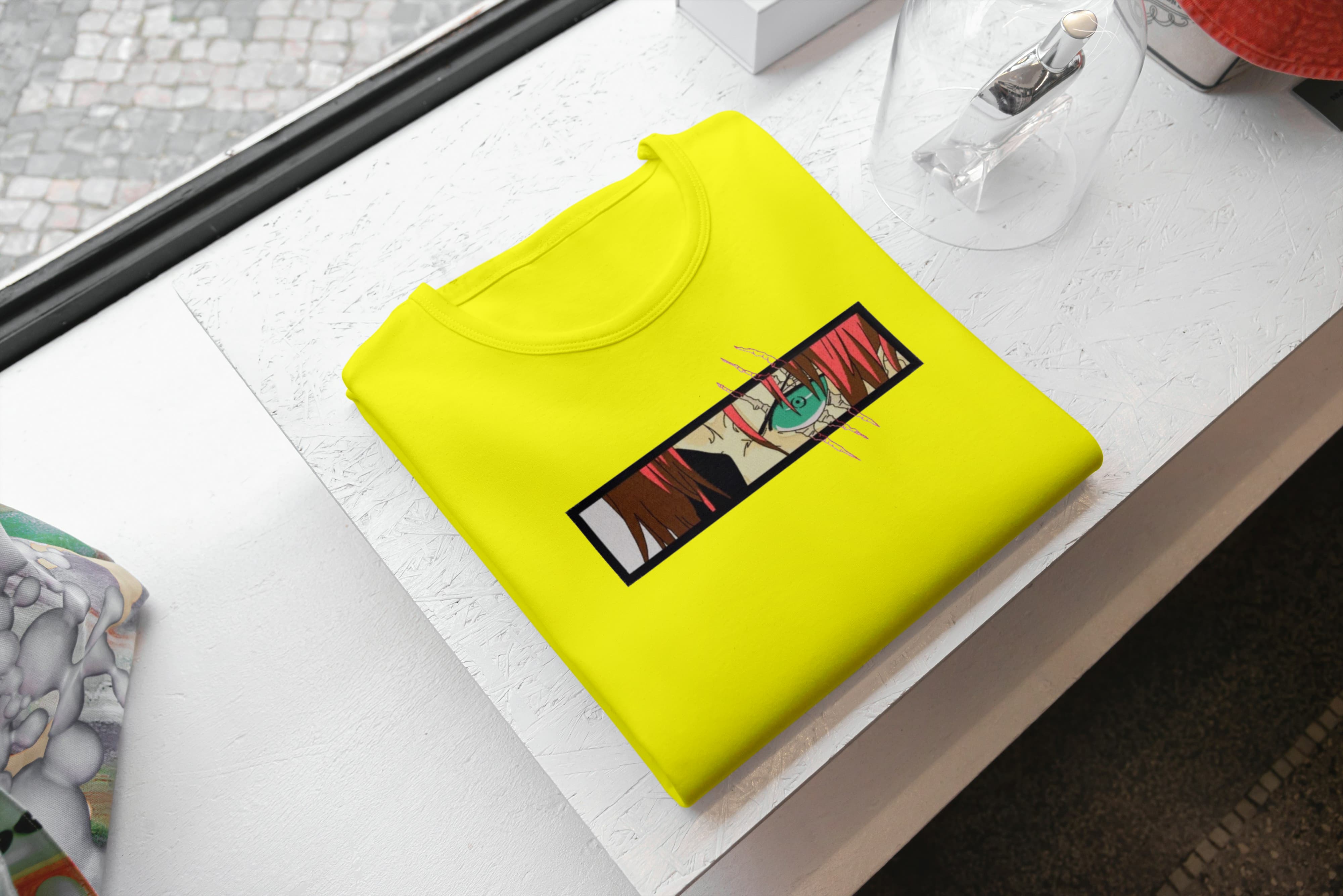 Ricamo Personalizzato - T-Shirt Unisex Ricamata 100% Cotone – Confortevole – Design Shanks eyes-Biiply