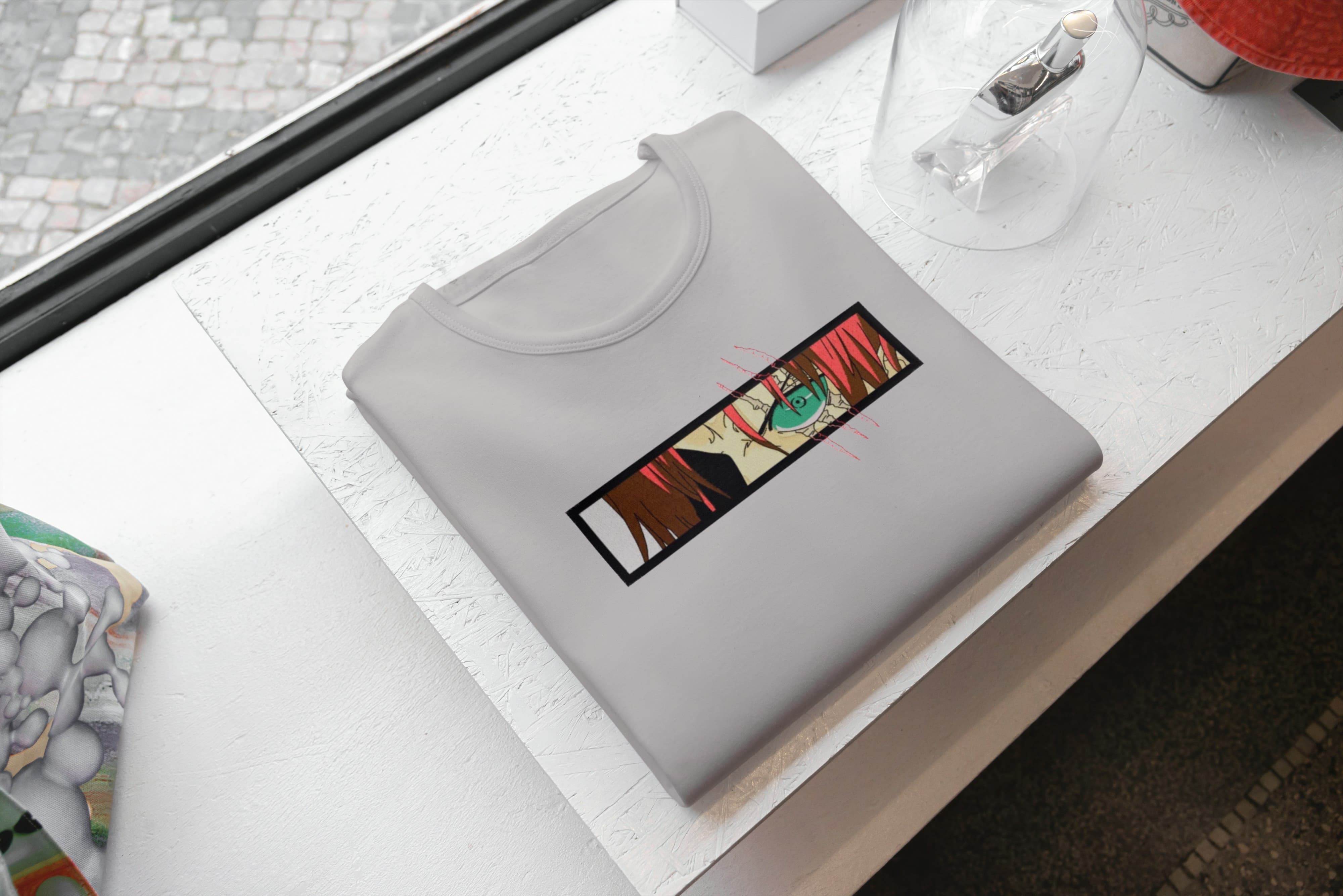 Ricamo Personalizzato - T-Shirt Unisex Ricamata 100% Cotone – Confortevole – Design Shanks eyes-Biiply