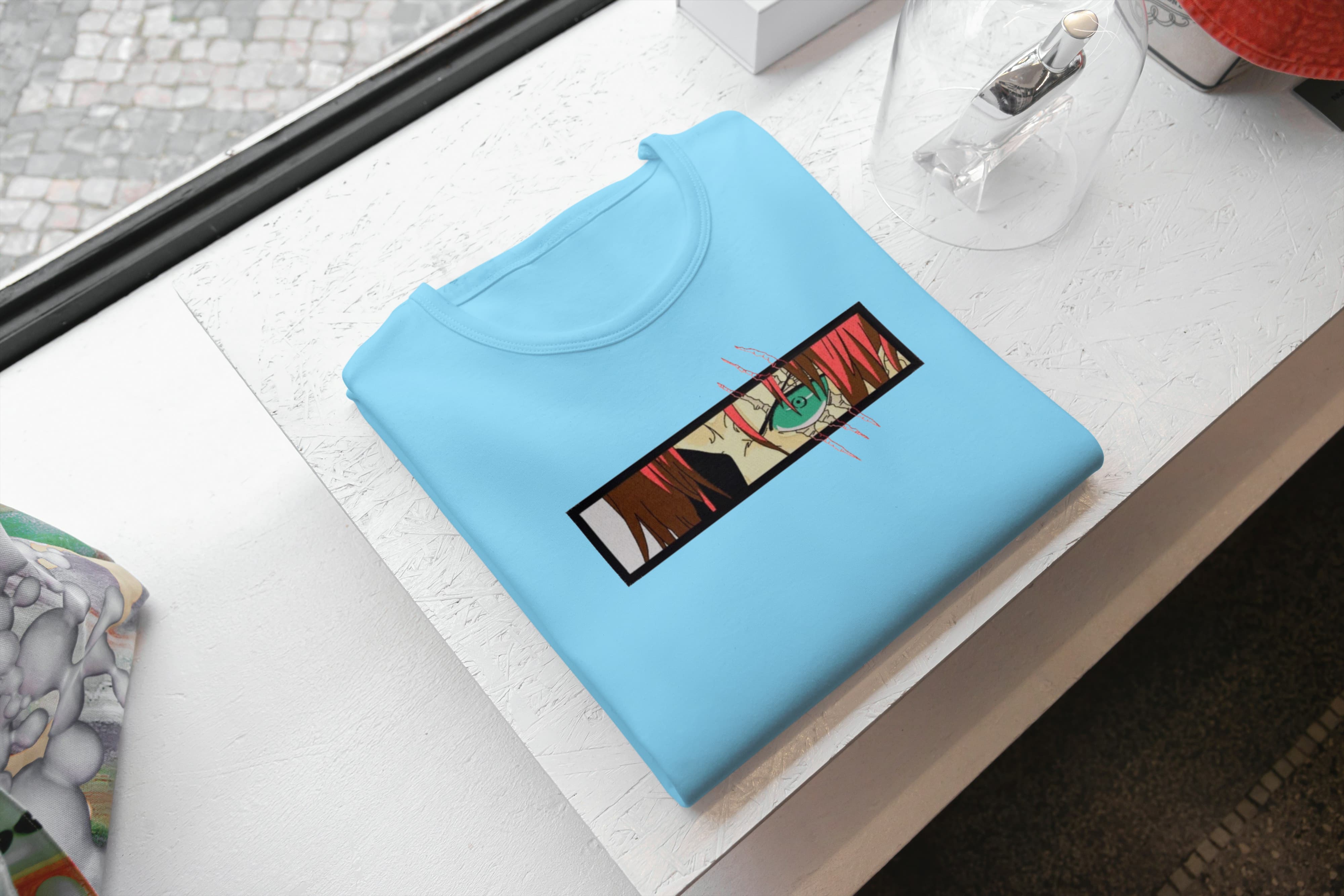 Ricamo Personalizzato - T-Shirt Unisex Ricamata 100% Cotone – Confortevole – Design Shanks eyes-Biiply