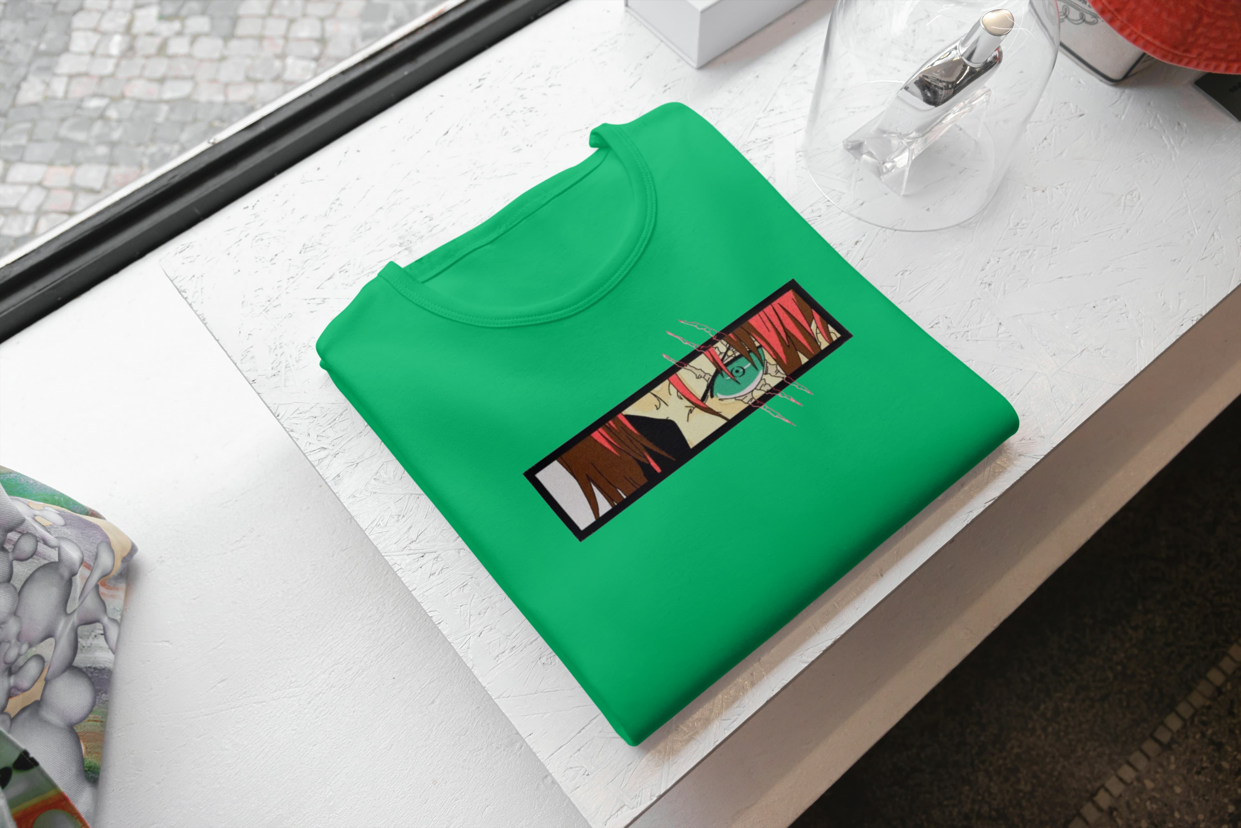 Ricamo Personalizzato - T-Shirt Unisex Ricamata 100% Cotone – Confortevole – Design Shanks eyes-Biiply