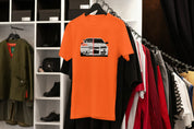Ricamo Personalizzato - T-Shirt Unisex Ricamata 100% Cotone – Confortevole – Design Skyline-Biiply