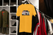 Ricamo Personalizzato - T-Shirt Unisex Ricamata 100% Cotone – Confortevole – Design Skyline-Biiply