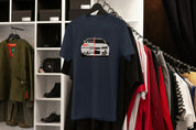 Ricamo Personalizzato - T-Shirt Unisex Ricamata 100% Cotone – Confortevole – Design Skyline-Biiply
