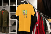 Ricamo Personalizzato - T-Shirt Unisex Ricamata 100% Cotone – Confortevole – Design Spongebob-Biiply