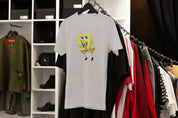 Ricamo Personalizzato - T-Shirt Unisex Ricamata 100% Cotone – Confortevole – Design Spongebob-Biiply