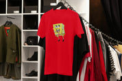 Ricamo Personalizzato - T-Shirt Unisex Ricamata 100% Cotone – Confortevole – Design Spongebob-Biiply