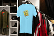 Ricamo Personalizzato - T-Shirt Unisex Ricamata 100% Cotone – Confortevole – Design Spongebob-Biiply