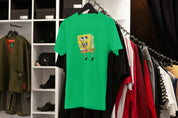 Ricamo Personalizzato - T-Shirt Unisex Ricamata 100% Cotone – Confortevole – Design Spongebob-Biiply