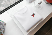 Ricamo Personalizzato - T-Shirt Unisex Ricamata 100% Cotone – Confortevole – Design Sukuna Bocca con Lingua-Biiply