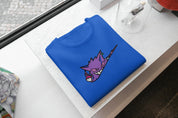 Ricamo Personalizzato - T-Shirt Unisex Ricamata 100% Cotone – Confortevole – Design Swoosh Gengar-Biiply