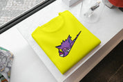 Ricamo Personalizzato - T-Shirt Unisex Ricamata 100% Cotone – Confortevole – Design Swoosh Gengar-Biiply