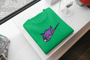 Ricamo Personalizzato - T-Shirt Unisex Ricamata 100% Cotone – Confortevole – Design Swoosh Gengar-Biiply