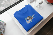 Ricamo Personalizzato - T-Shirt Unisex Ricamata 100% Cotone – Confortevole – Design Swoosh Killua-Biiply