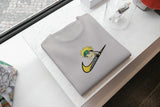 T-Shirt Unisex Ricamata 100% Cotone – Confortevole – Design Swoosh Naruto