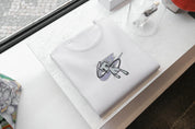 Ricamo Personalizzato - T-Shirt Unisex Ricamata 100% Cotone – Confortevole – Design Swoosh Nike Mew-Biiply