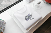 Ricamo Personalizzato - T-Shirt Unisex Ricamata 100% Cotone – Confortevole – Design Swoosh Nike Mew-Biiply