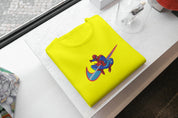 Ricamo Personalizzato - T-Shirt Unisex Ricamata 100% Cotone – Confortevole – Design Swoosh Spiderman-Biiply