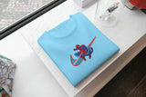 Camiseta Unisex Bordada 100% Algodón – Cómoda – Diseño Swoosh Spiderman