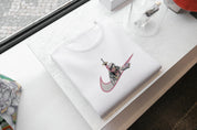 Ricamo Personalizzato - T-Shirt Unisex Ricamata 100% Cotone – Confortevole – Design Swoosh Trafalgar d water law-Biiply
