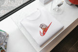 T-Shirt Unisex Ricamata 100% Cotone – Confortevole – Design Swoosh Zero Two
