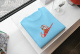 T-Shirt Unisex Ricamata 100% Cotone – Confortevole – Design Swoosh Zero Two