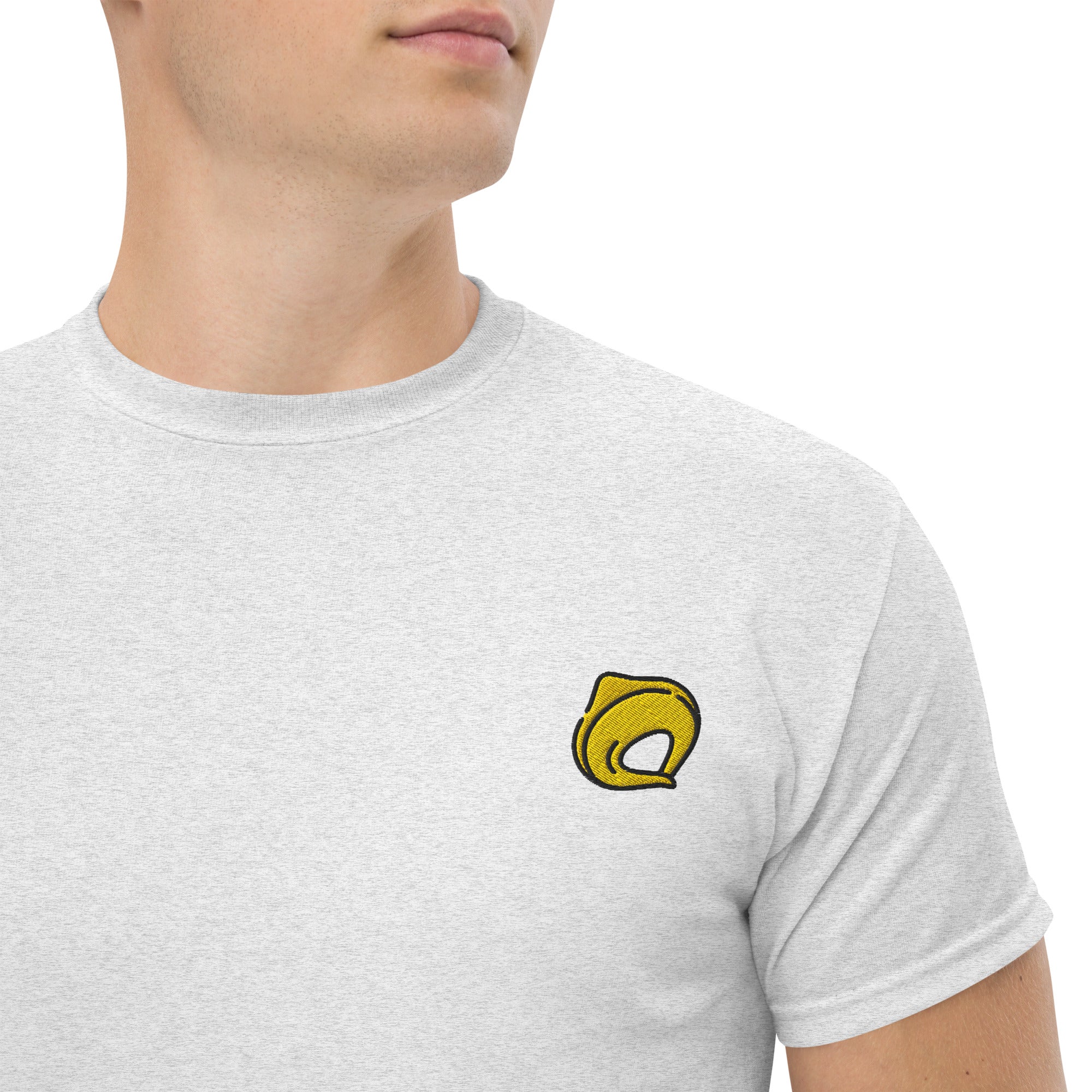 Ricamo Personalizzato - T-Shirt Unisex Ricamata 100% Cotone – Confortevole – Design Tortellino-Biiply