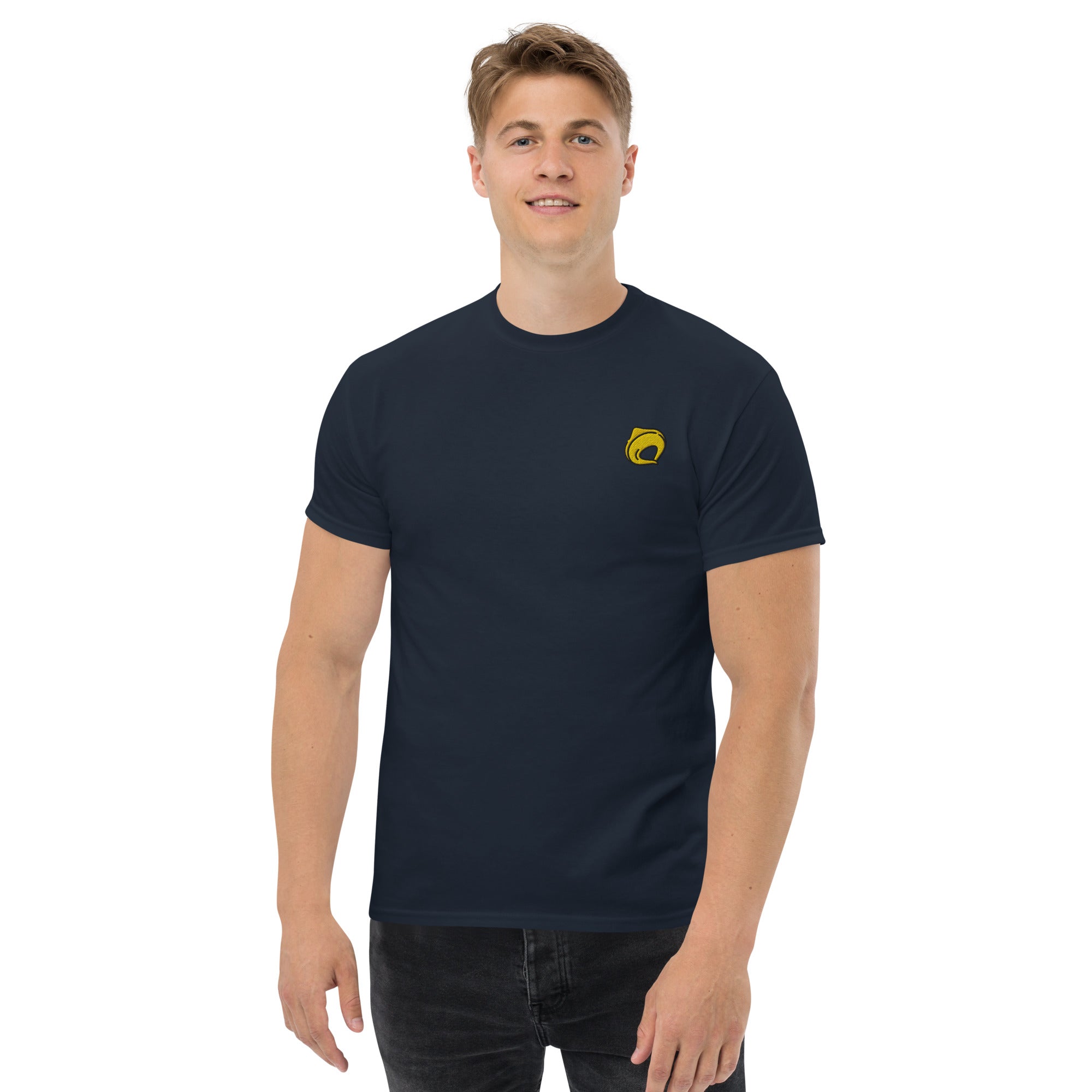 Ricamo Personalizzato - T-Shirt Unisex Ricamata 100% Cotone – Confortevole – Design Tortellino-Biiply