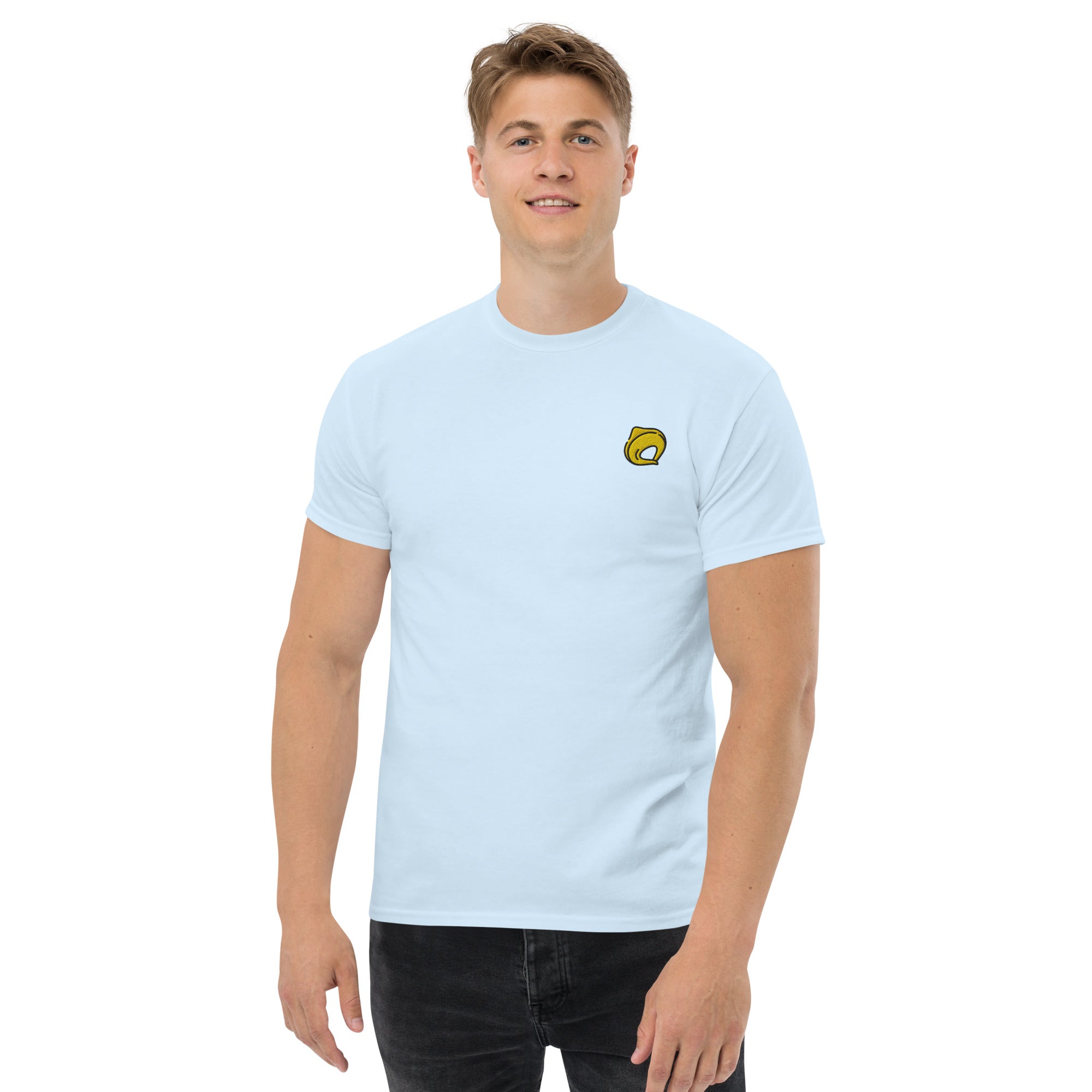 Ricamo Personalizzato - T-Shirt Unisex Ricamata 100% Cotone – Confortevole – Design Tortellino-Biiply