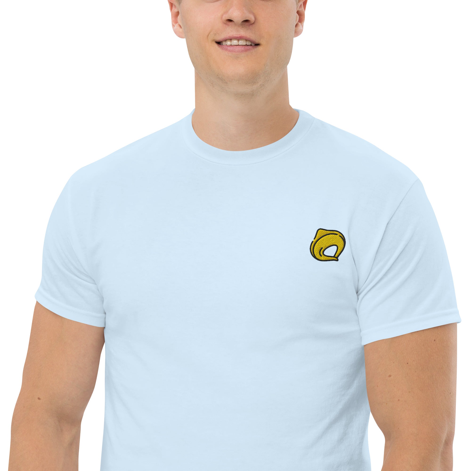 Ricamo Personalizzato - T-Shirt Unisex Ricamata 100% Cotone – Confortevole – Design Tortellino-Biiply