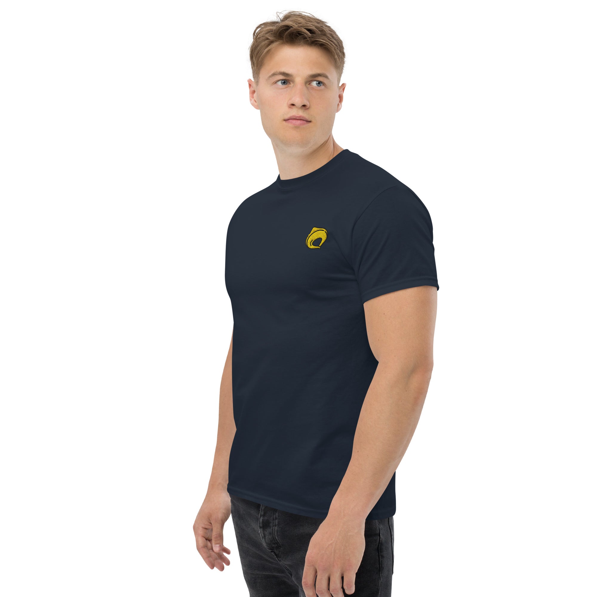 Ricamo Personalizzato - T-Shirt Unisex Ricamata 100% Cotone – Confortevole – Design Tortellino-Biiply