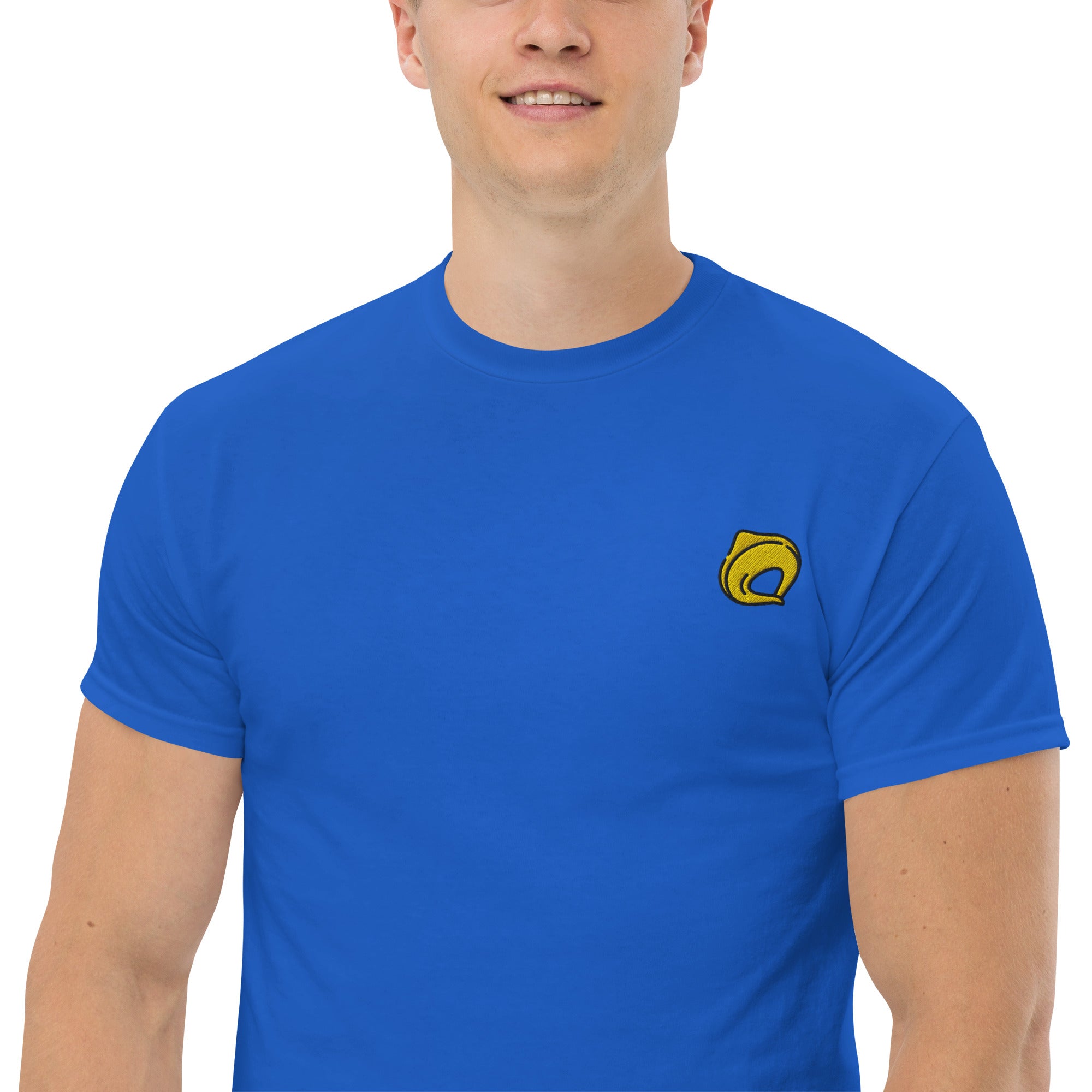 Ricamo Personalizzato - T-Shirt Unisex Ricamata 100% Cotone – Confortevole – Design Tortellino-Biiply
