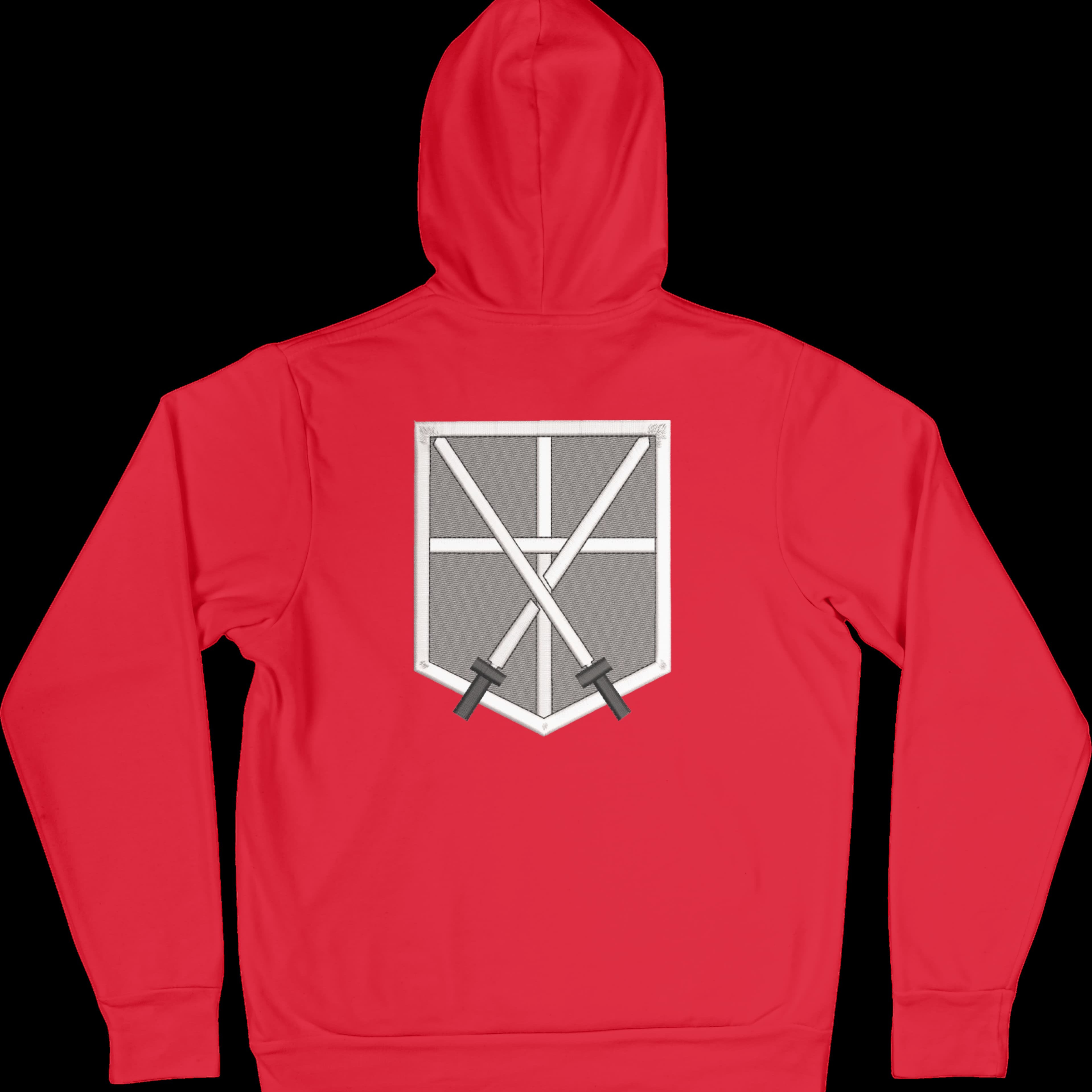 Felpa Ricamata Posteriormente Unisex – Morbida con Cappuccio e Tasca Frontale – Stile Streetwear – Corpo Addestramento Cadetti