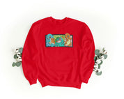 Felpa Ricamata Unisex – Morbida – Stile Streetwear – Bulbasaur Charmander Squirtle