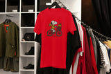 T-Shirt Unisex Ricamata 100% Cotone – Confortevole – Design Snoopy sulla bici