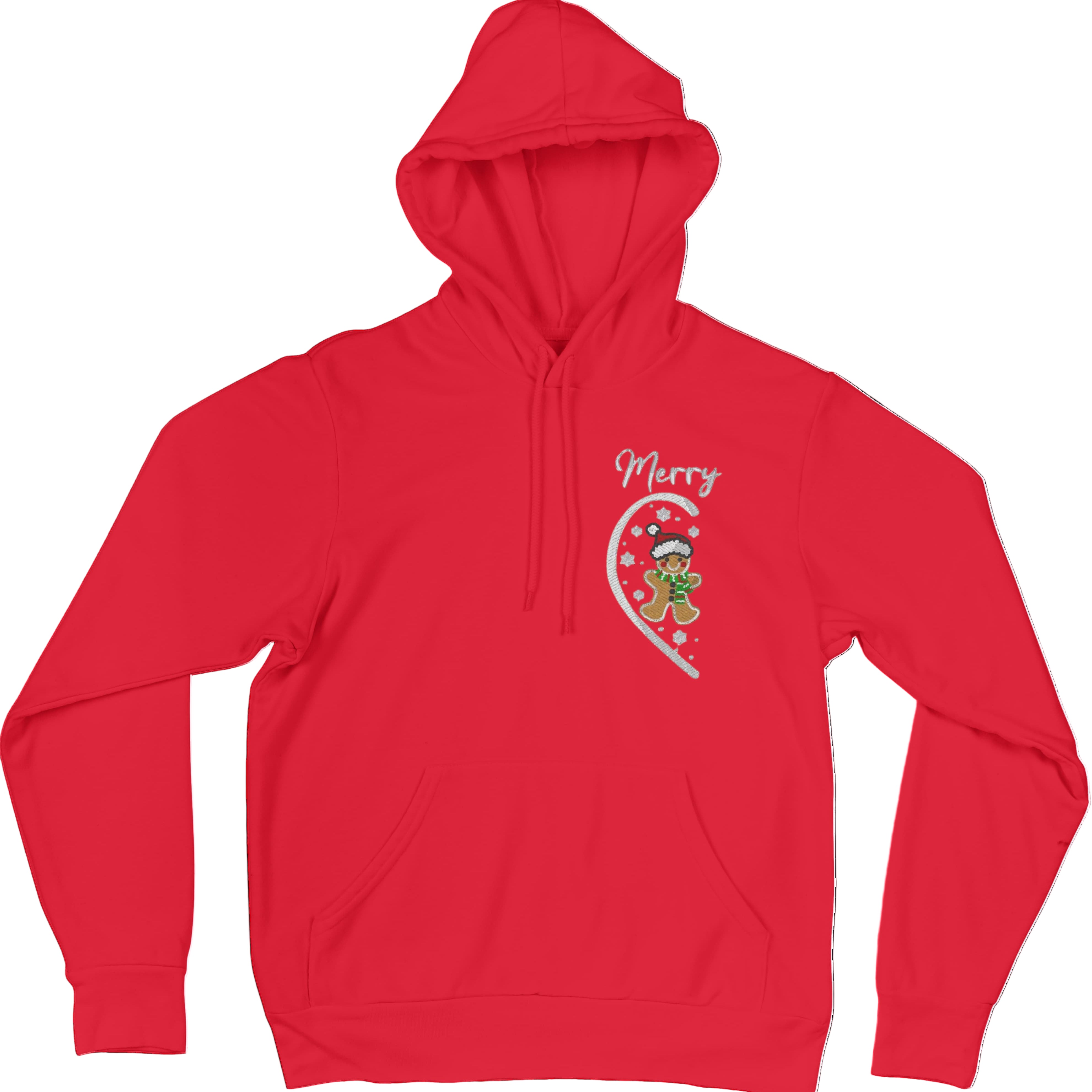 Felpa Ricamata Per Lui e Per Lei Unisex – 100% Cotone – Stile Streetwear e Confortevole – Marzapane Natale