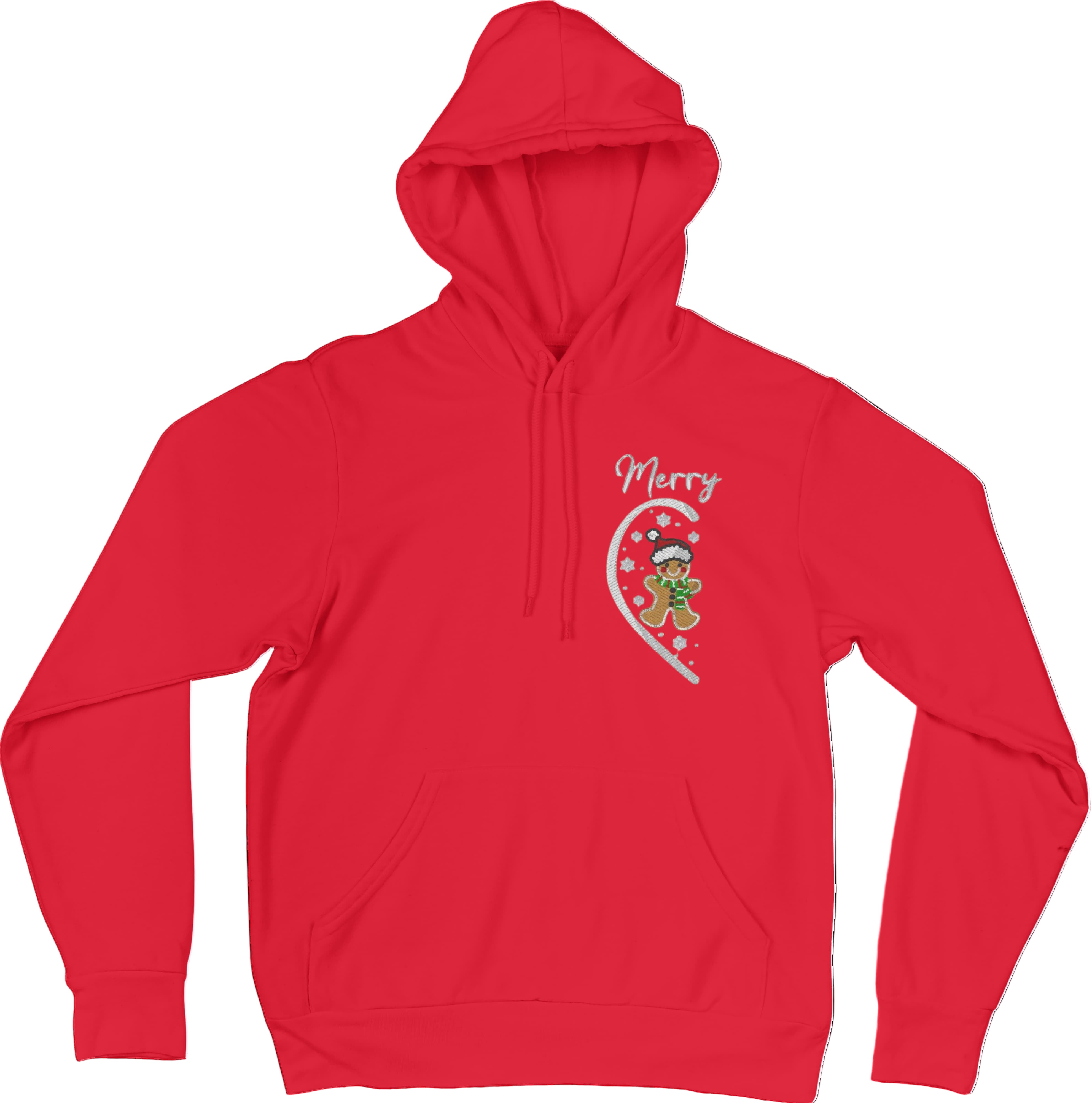 Felpa Ricamata Per Lui e Per Lei Unisex – 100% Cotone – Stile Streetwear e Confortevole – Marzapane Natale