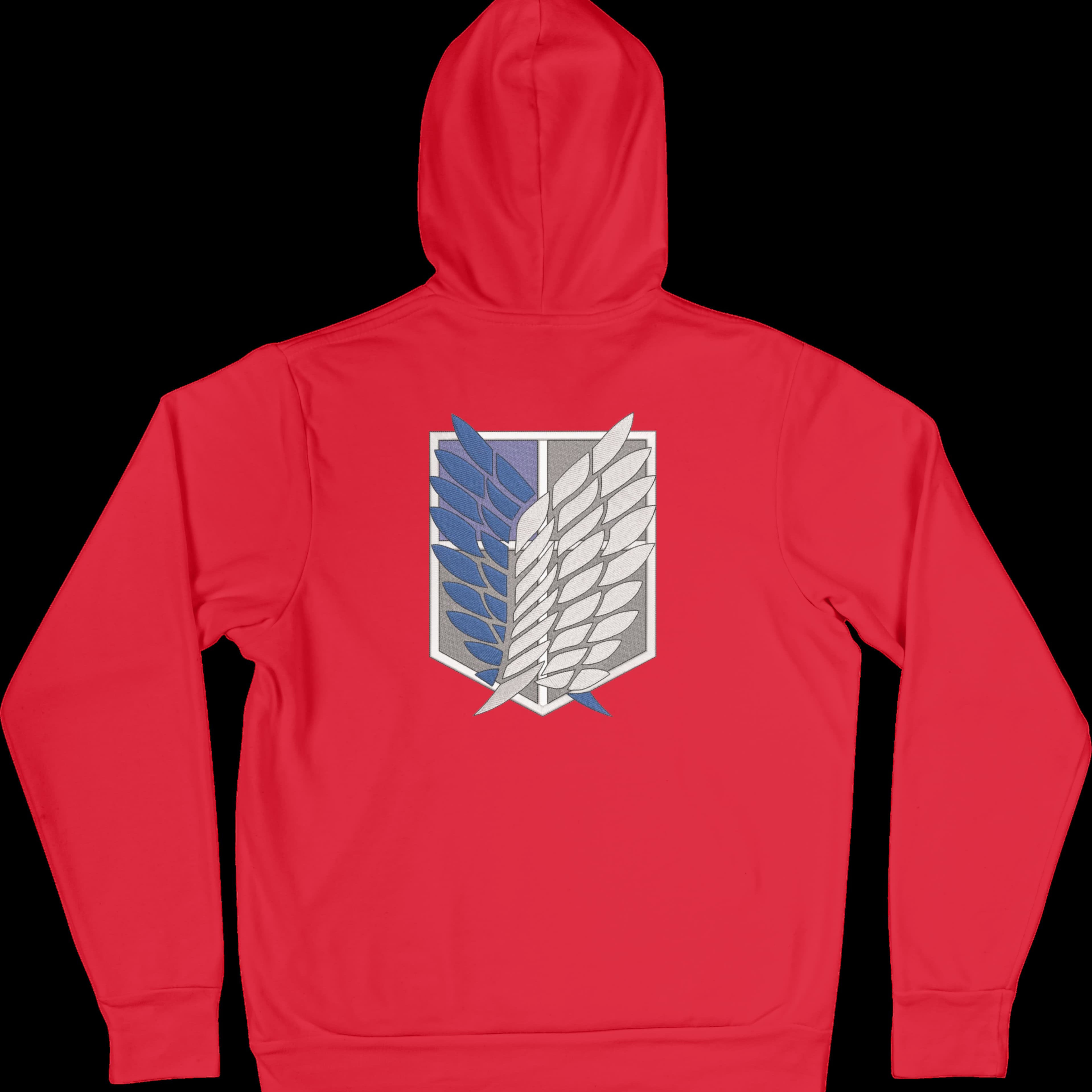 Felpa Ricamata Posteriormente Unisex – Morbida con Cappuccio e Tasca Frontale – Stile Streetwear – Ali Della Liberta