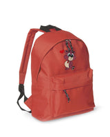 Zaino Bambino in Poliestere 600D 28x38x12 cm – Schienale Imbottito e Spallacci Regolabili - Design Ricamato Orsetto con Cuore