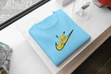 T-Shirt Unisex Ricamata 100% Cotone – Confortevole – Design Swoosh Pikachu