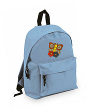 Mochila Infantil de Poliéster 600D 28x38x12 cm – Espalda Acolchada y Correas Ajustables – Diseño Bordado Mariposa con Flores