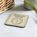 Posavasos Personalizado Antideslizante de Corcho o Poliéster – Accesorios para el hogar – Diseño Rueda de sabores