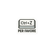 Sticker in vinile adesivo per idee regalo - Ctrl + Z Per favore