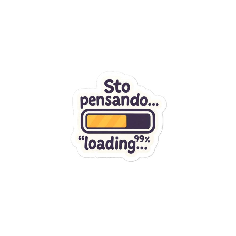 Sticker Sto Pensando