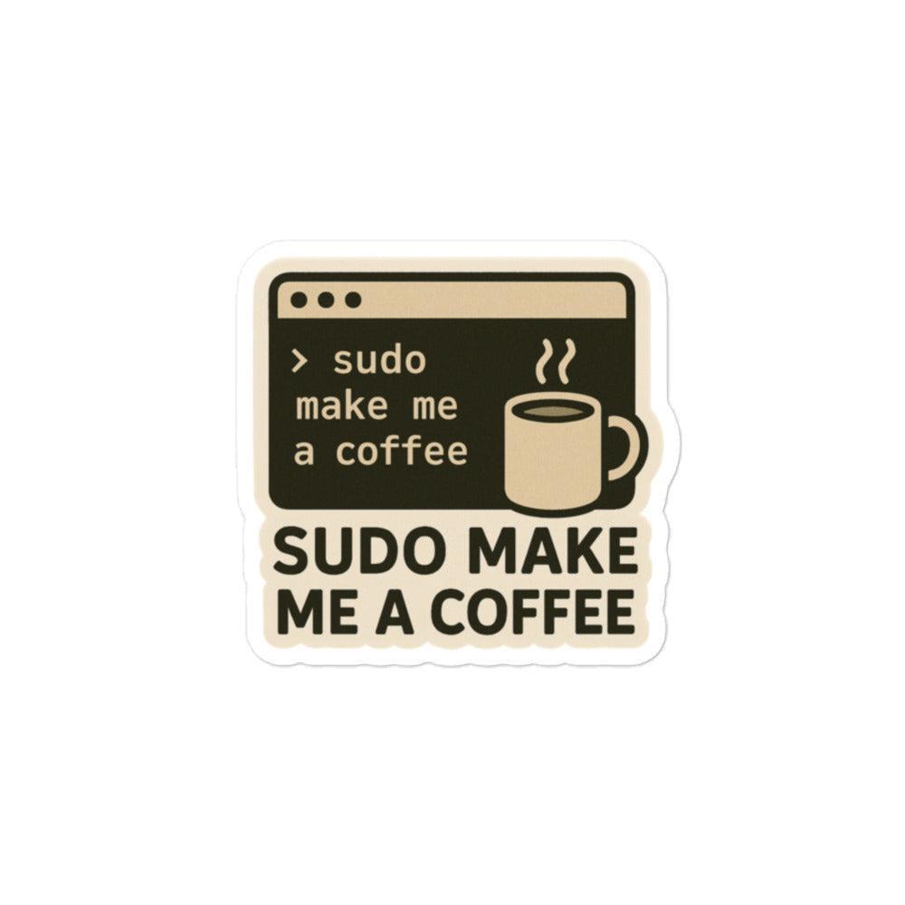 Sticker Sudo make me a coffee