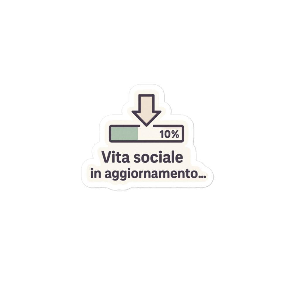Sticker Vita Sociale In Aggiornamento