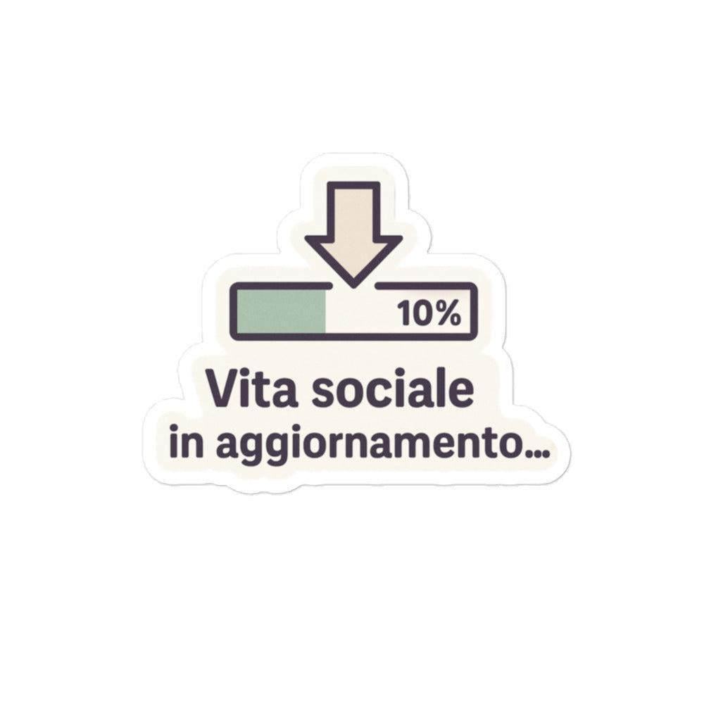 Sticker Vita Sociale In Aggiornamento