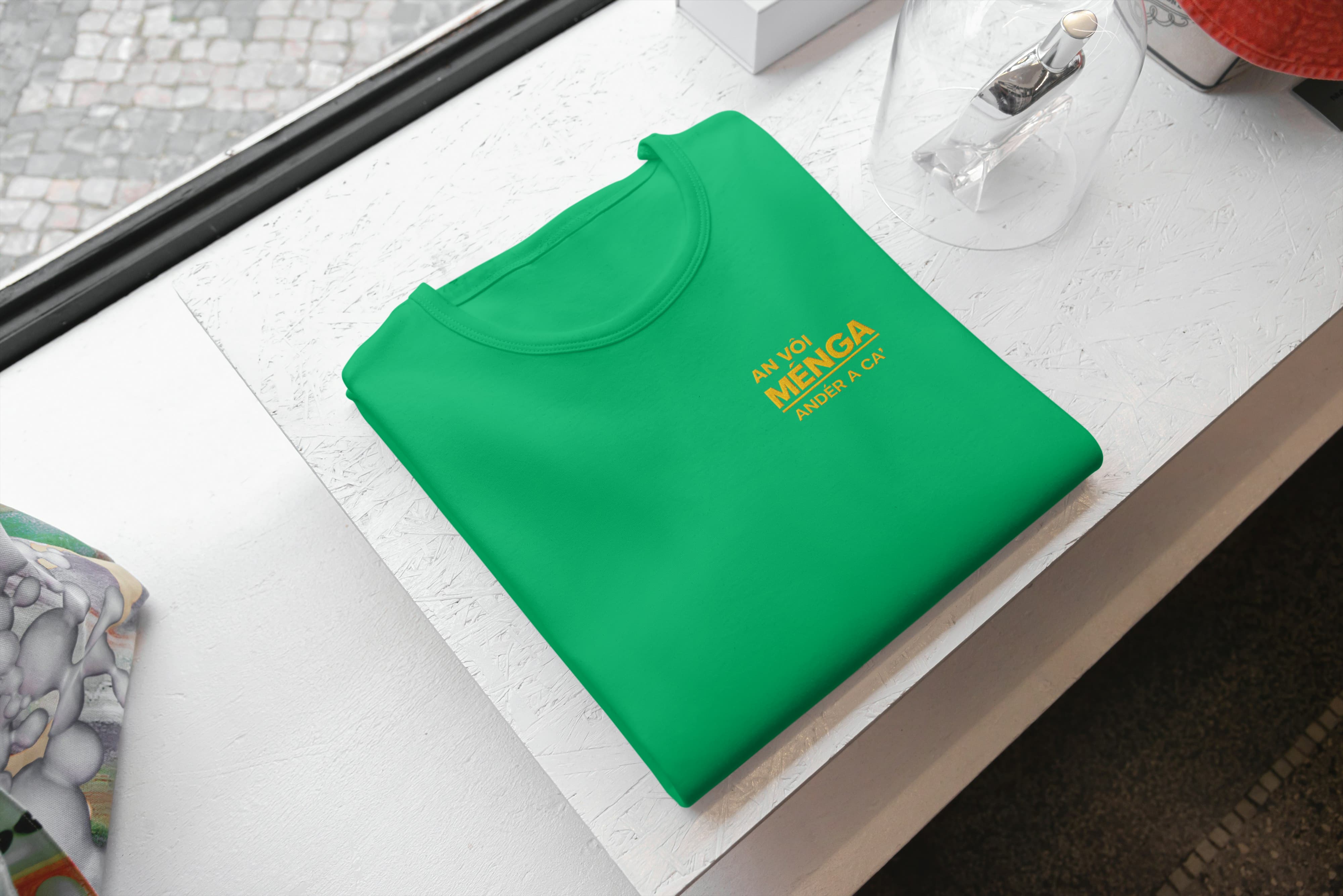 T-Shirt Unisex Ricamata 100% Cotone – Confortevole – Design An Voi Menga-Biiply