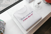 T-Shirt Unisex Ricamata 100% Cotone – Confortevole – Design Anche secondo me è come dico io-Biiply