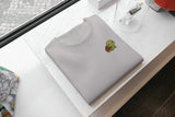 Camiseta Unisex Bordada 100% Algodón – Cómoda – Diseño de Tortuga Bebé Dibujos Animados