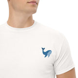 T-Shirt Unisex Ricamata 100% Cotone – Confortevole – Design Balena